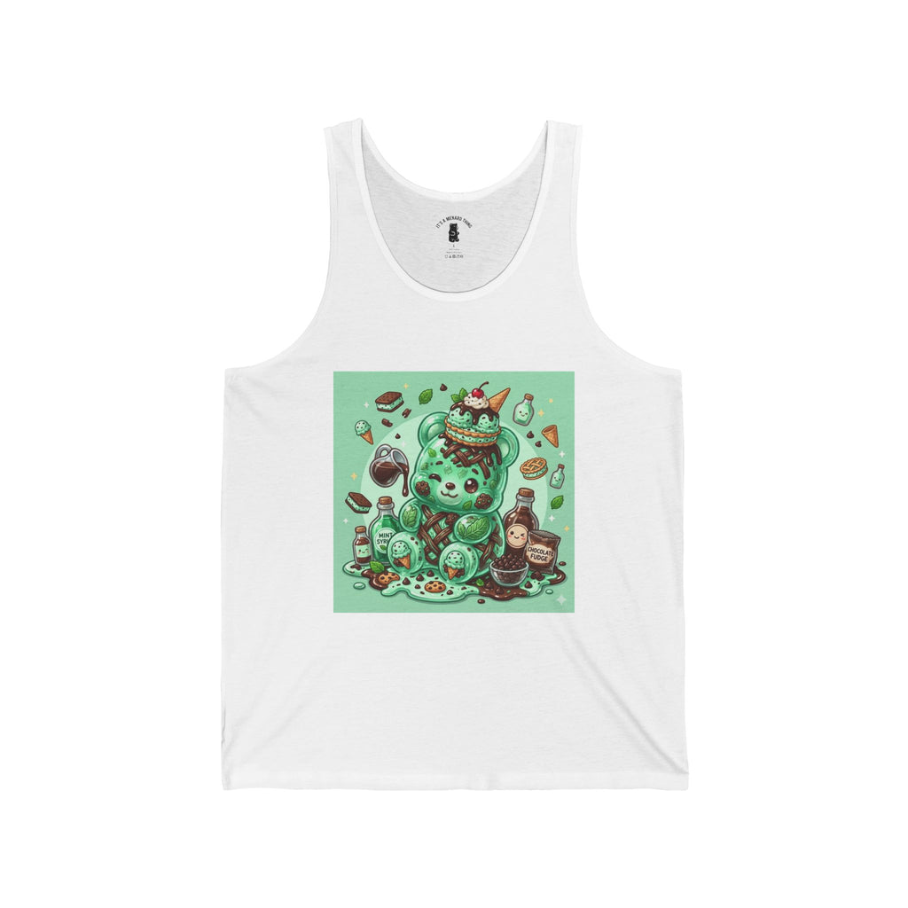 Special Mint Chip Ice Cream Delight, Gooey Gummy Bear — Kawaii Graphic Tank