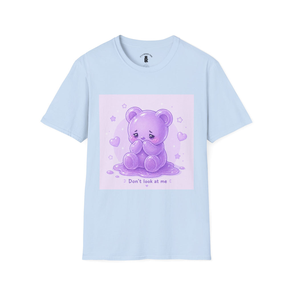 "Don't Look at Me" Shy gooey Gummy bear Kawaii T-Shirt