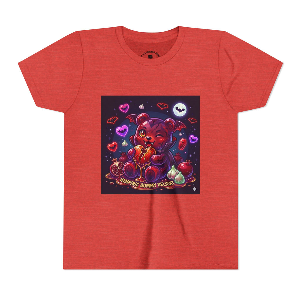 Halloween Vampire Gooey Gummy Bear - Cute Goth Heart Graphic Shirt