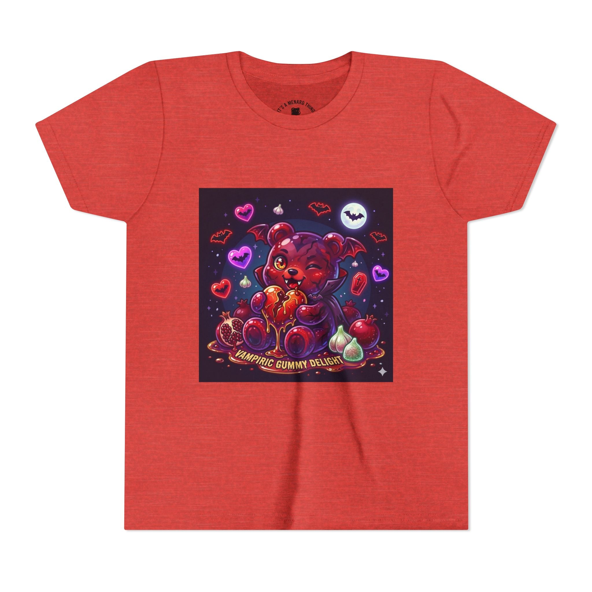 Halloween Vampire Gooey Gummy Bear - Cute Goth Heart Graphic Shirt
