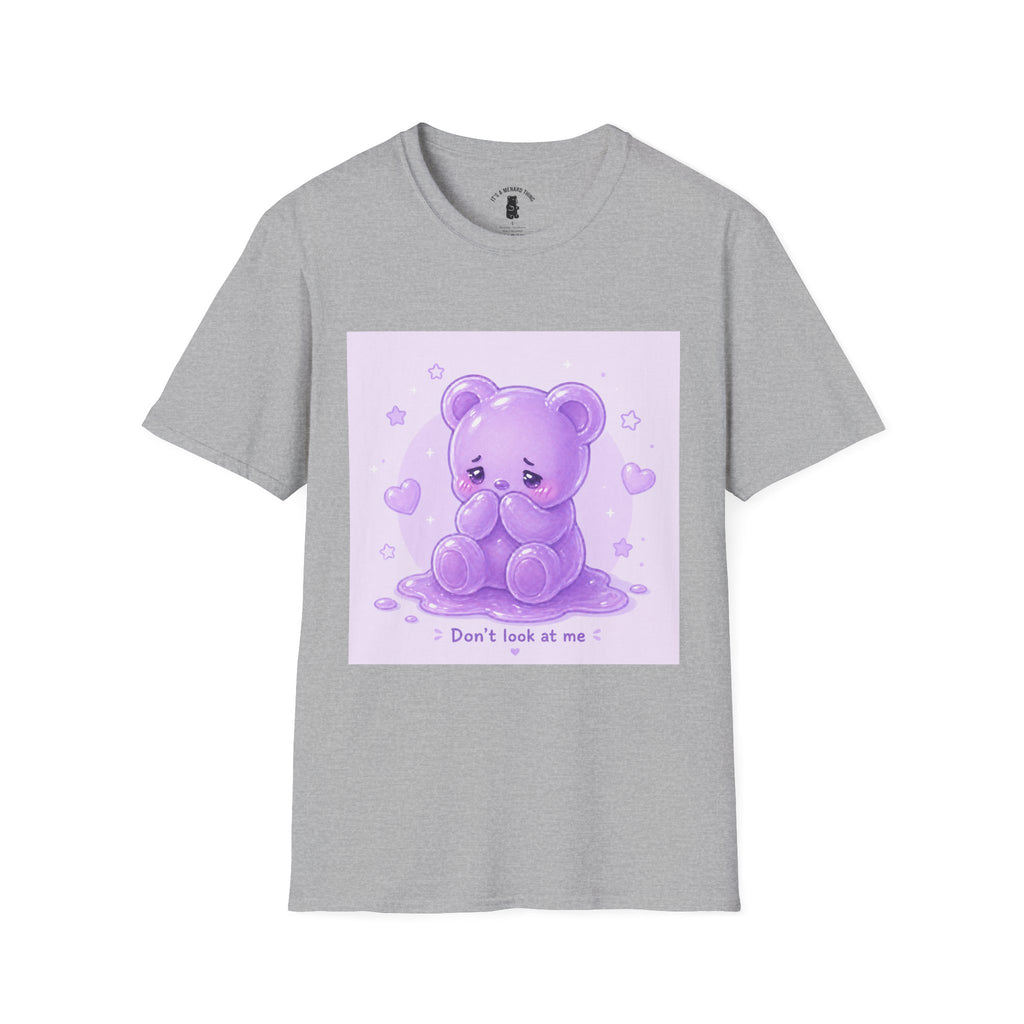 "Don't Look at Me" Shy gooey Gummy bear Kawaii T-Shirt