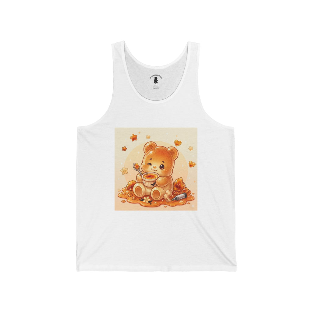 Cream Brulé,  Special Custard Gooey Gummy Bear— Cute Graphic Tank top