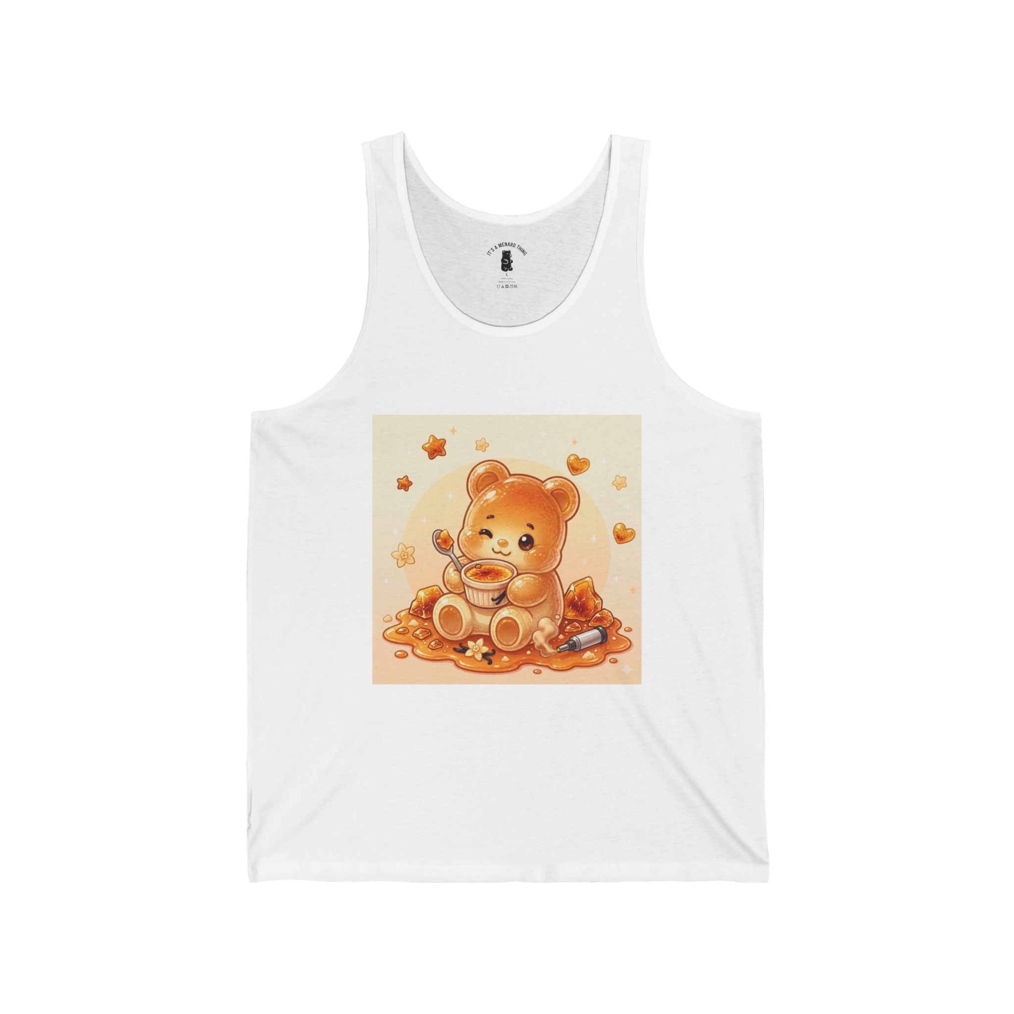 Cream Brulé,  Special Custard Gooey Gummy Bear— Cute Graphic Tank top