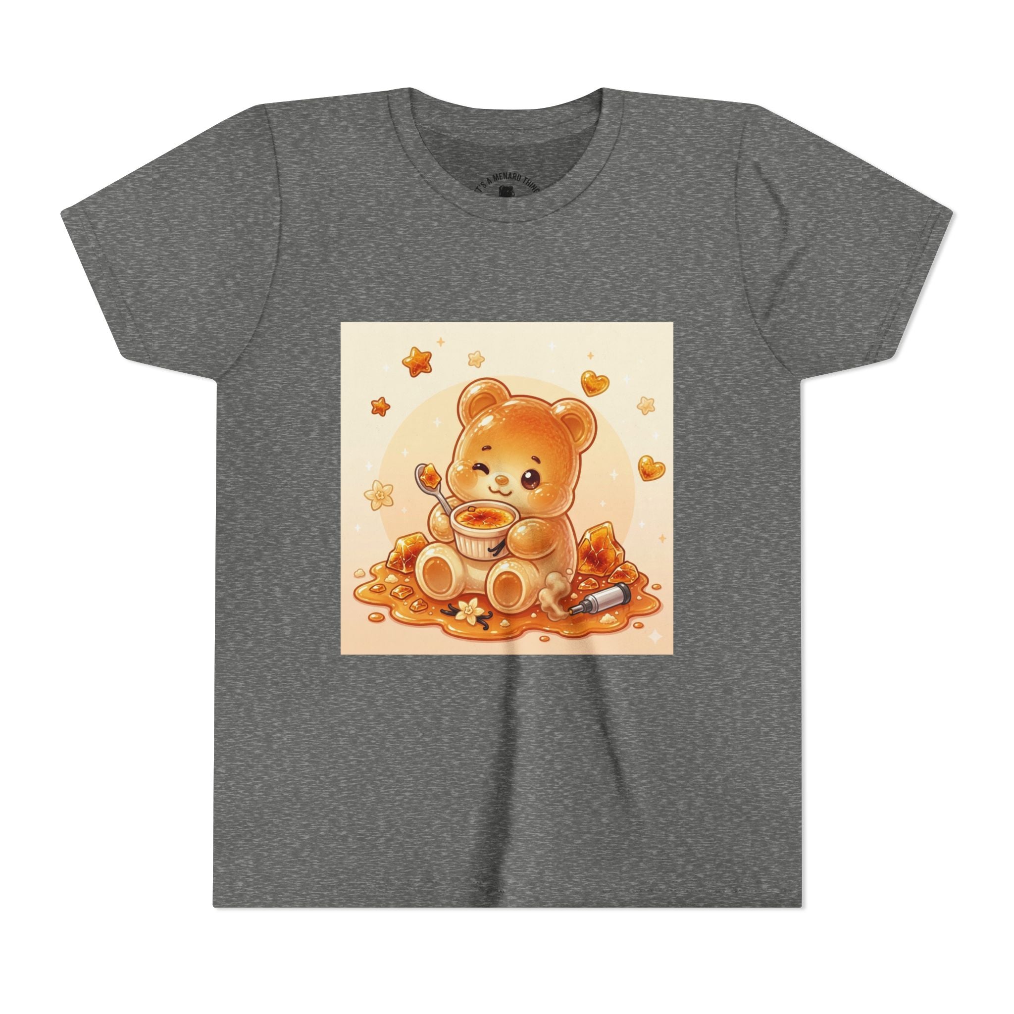 Cream Brulé Crunch Gooey Gummy Bear Graphic Youth Shirt