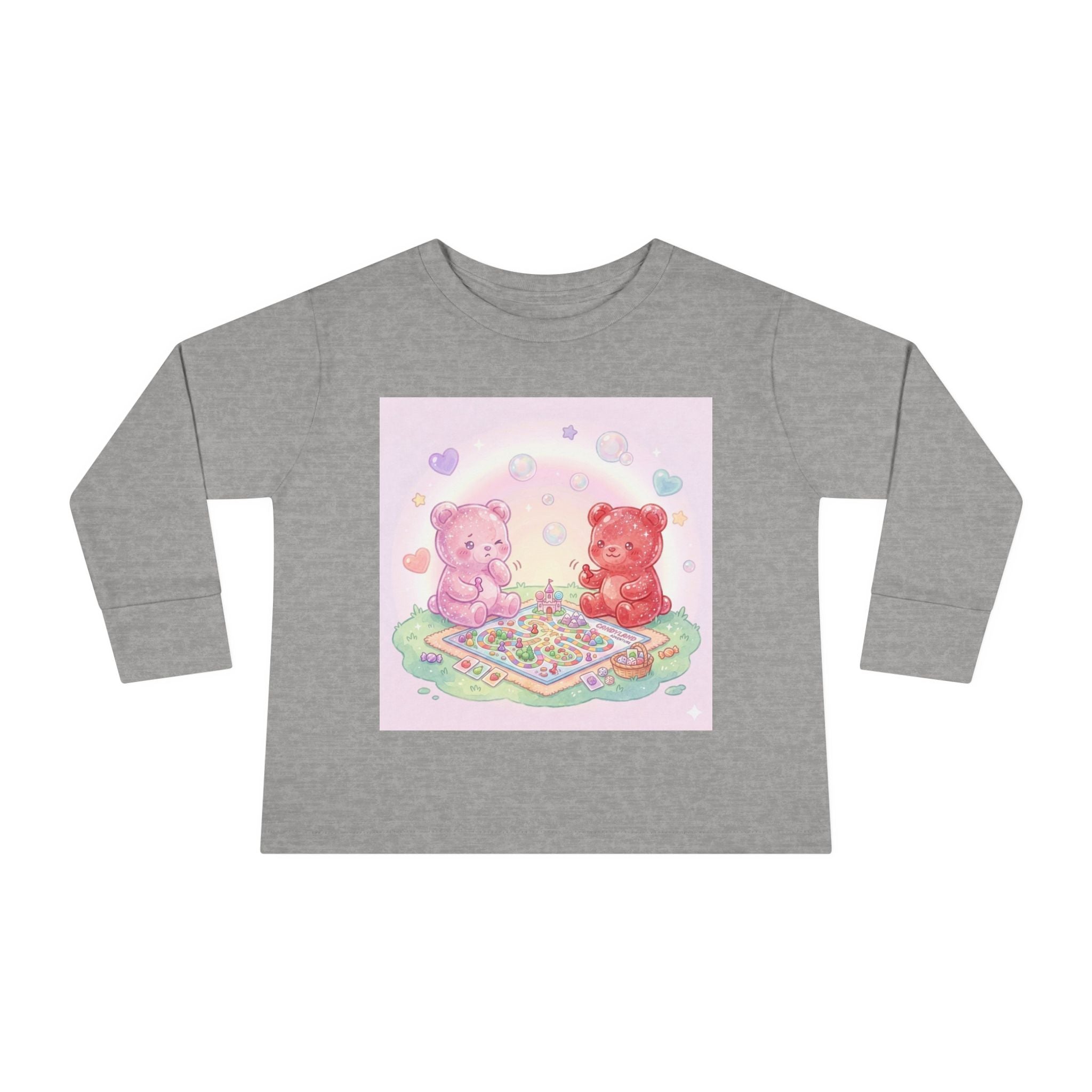 Playdate Board Games, Oozy Bear Friends- Graphic Long Sleeve Shirt