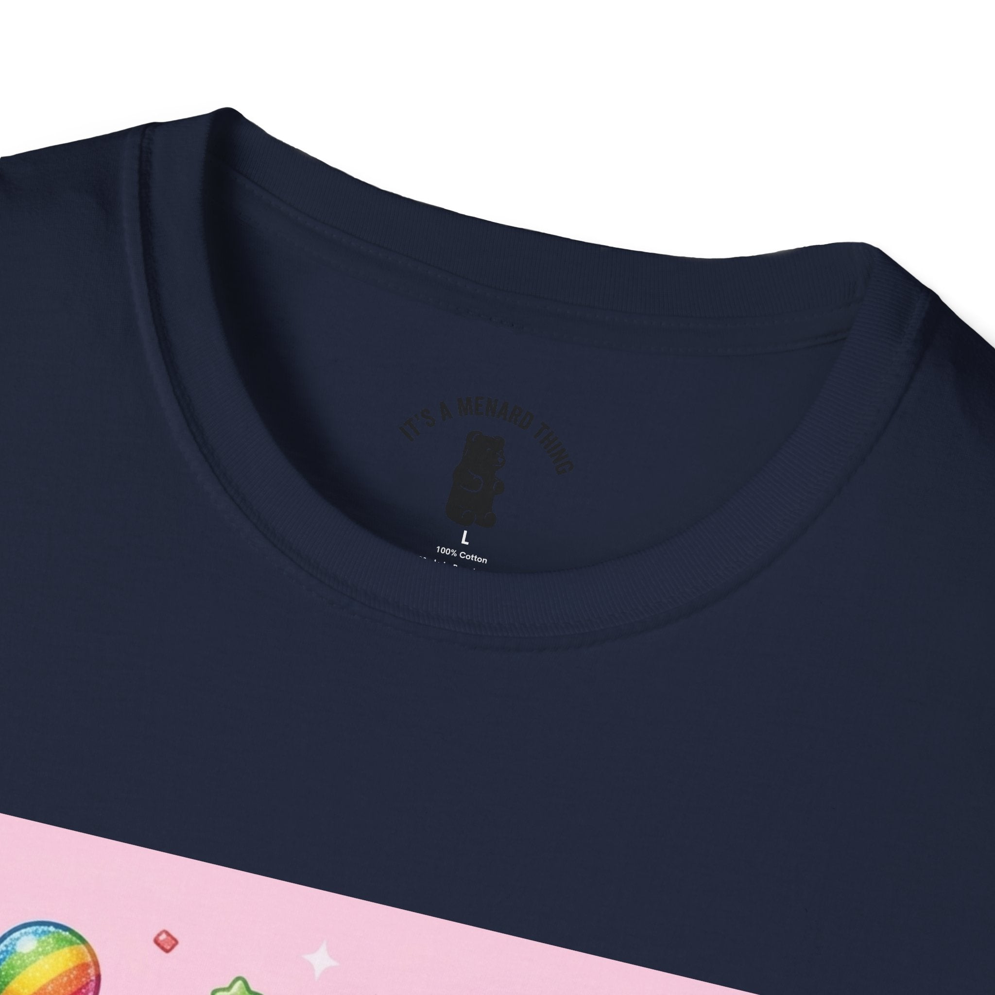 Rainbow Stripe Lollipop Gooey Gummy Bear T-Shirt — Cute Graphic Tee