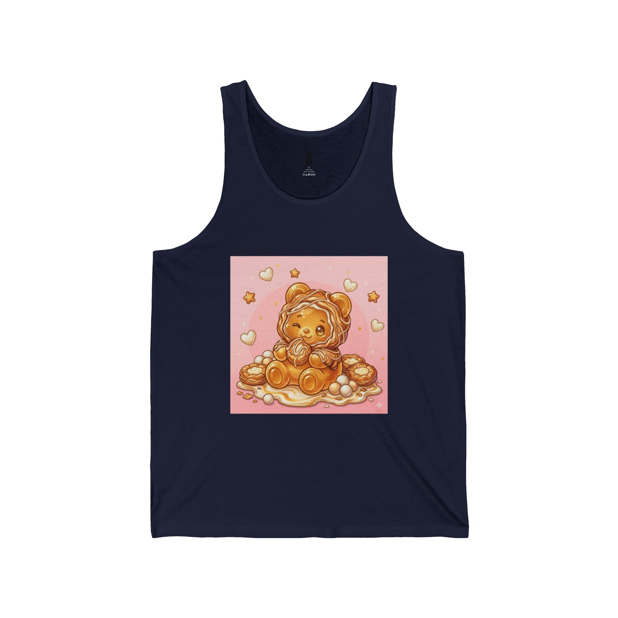 Special Cheese Danish, Puff Pastry PJ Gooey Gummy Bear — Kawaii Graphic Tank Top