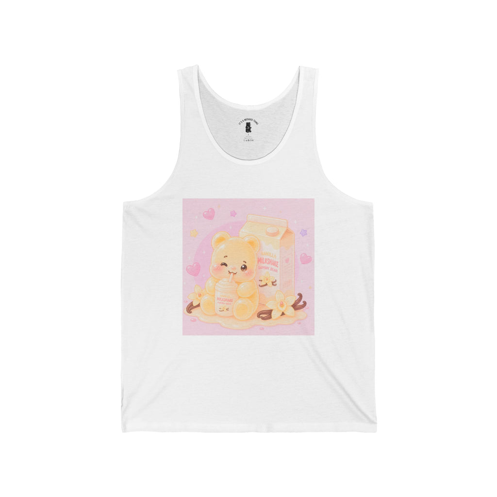 Vanilla Milkshake Gooey Gummy Bear — Pastel Graphic Tank Top