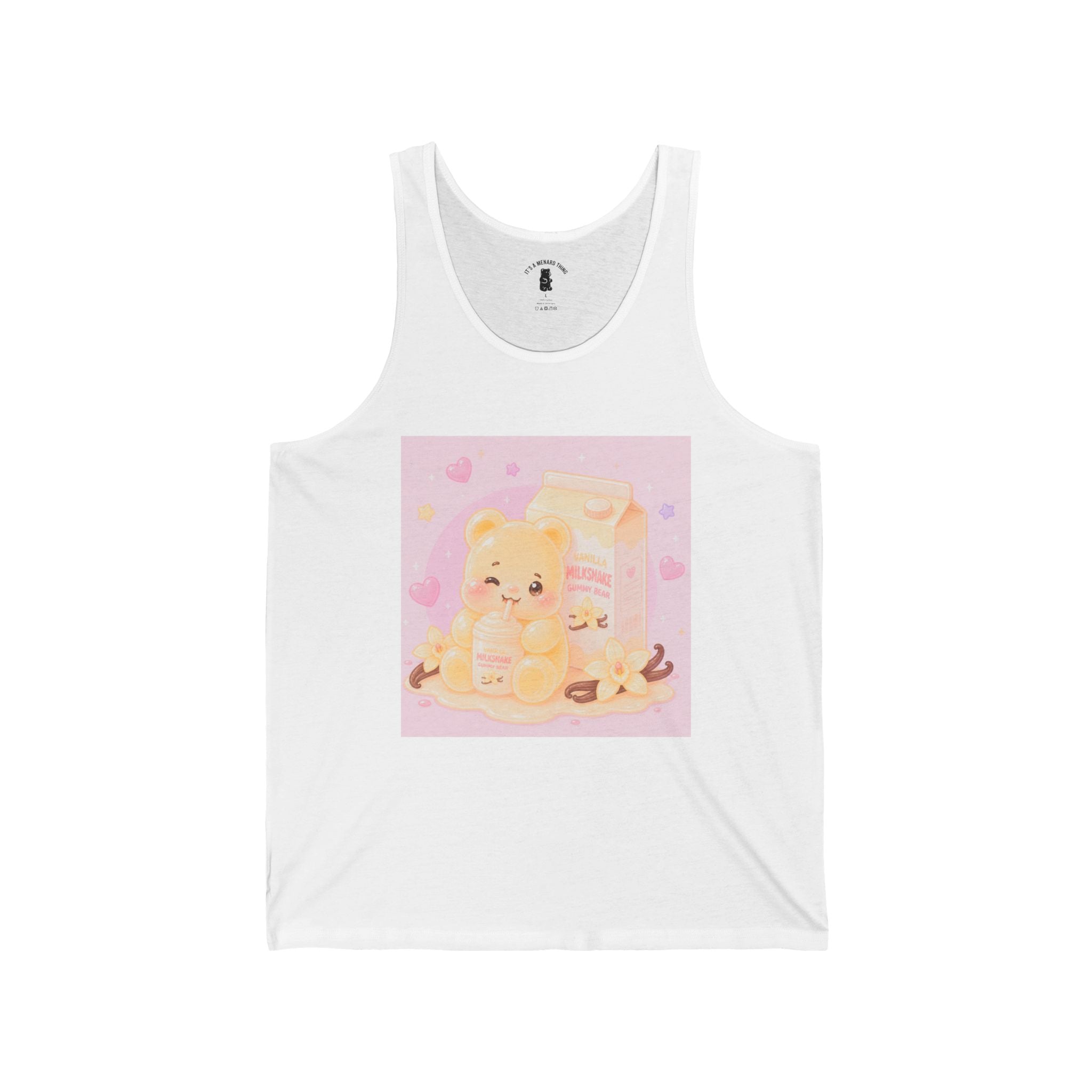 Vanilla Milkshake Gooey Gummy Bear — Pastel Graphic Tank Top