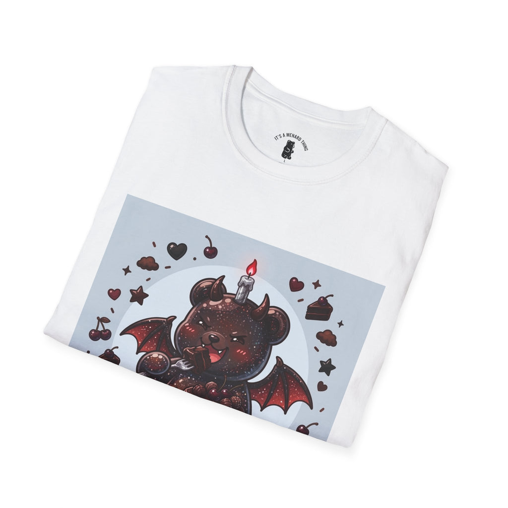 Devils food Cake Demon, Gooey Fudge Gummy Bear — Kawaii Graphic Tee