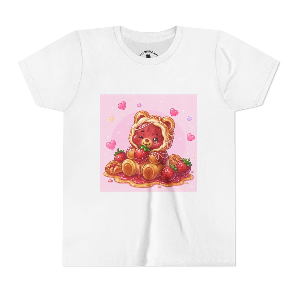 Strawberry Danish Gooey Gummy Bear Graphic Kids T‑Shirt