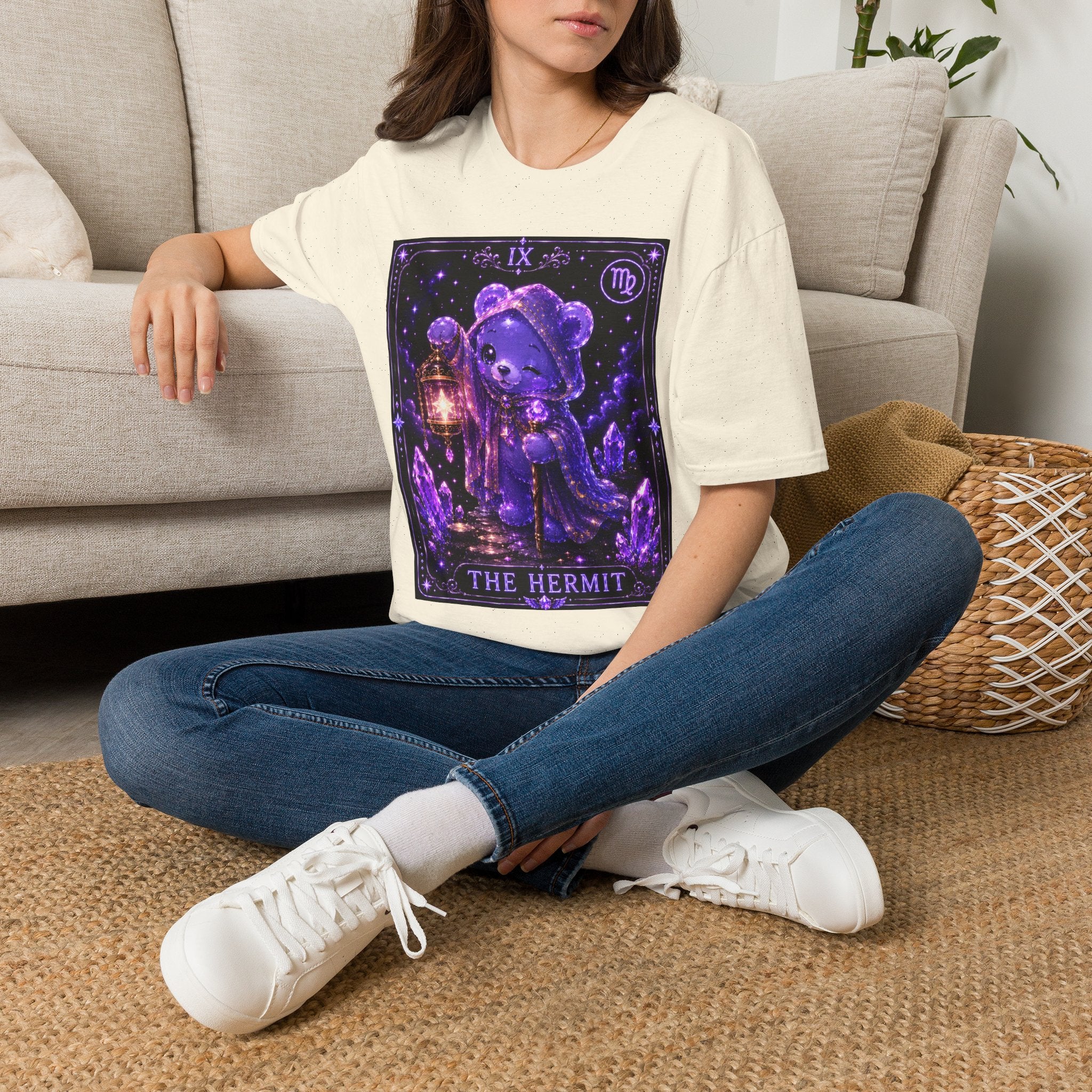 The Hermit Tarot Cosmic Oozy Bear Friend- Graphic Shirt