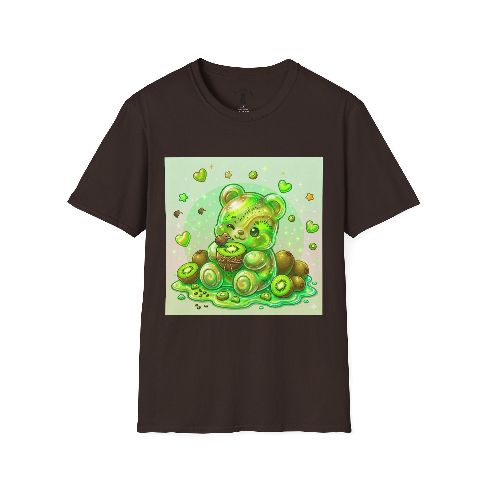Kiwi Green Gooey Gummy Bear T-Shirt — Cute Graphic Tee