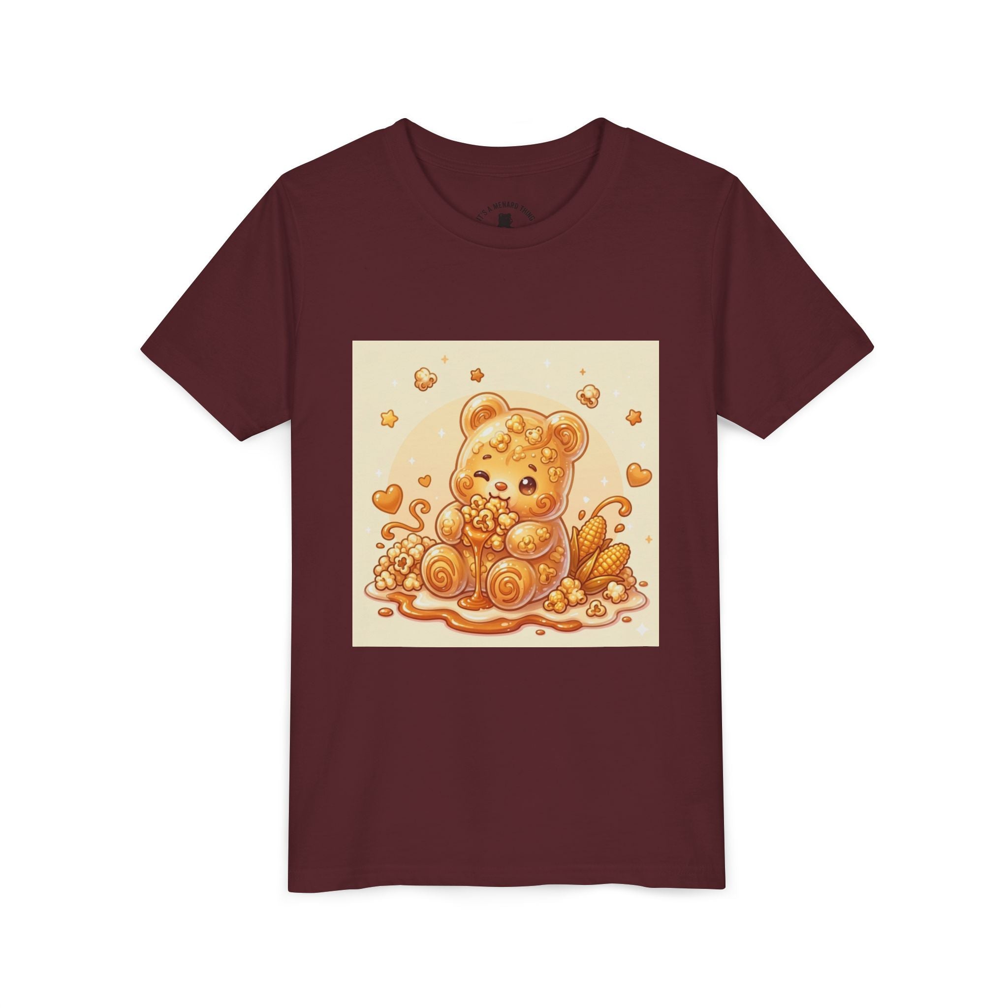 Caramel Corn Gooey Gummy Bear Graphic Youth Shirt