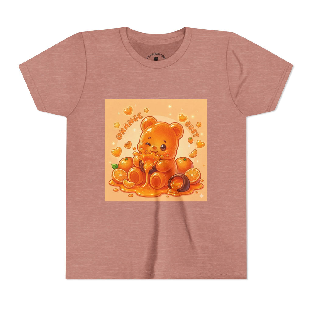 Gooey Orange Gummy Bear Graphic Tee for Kids