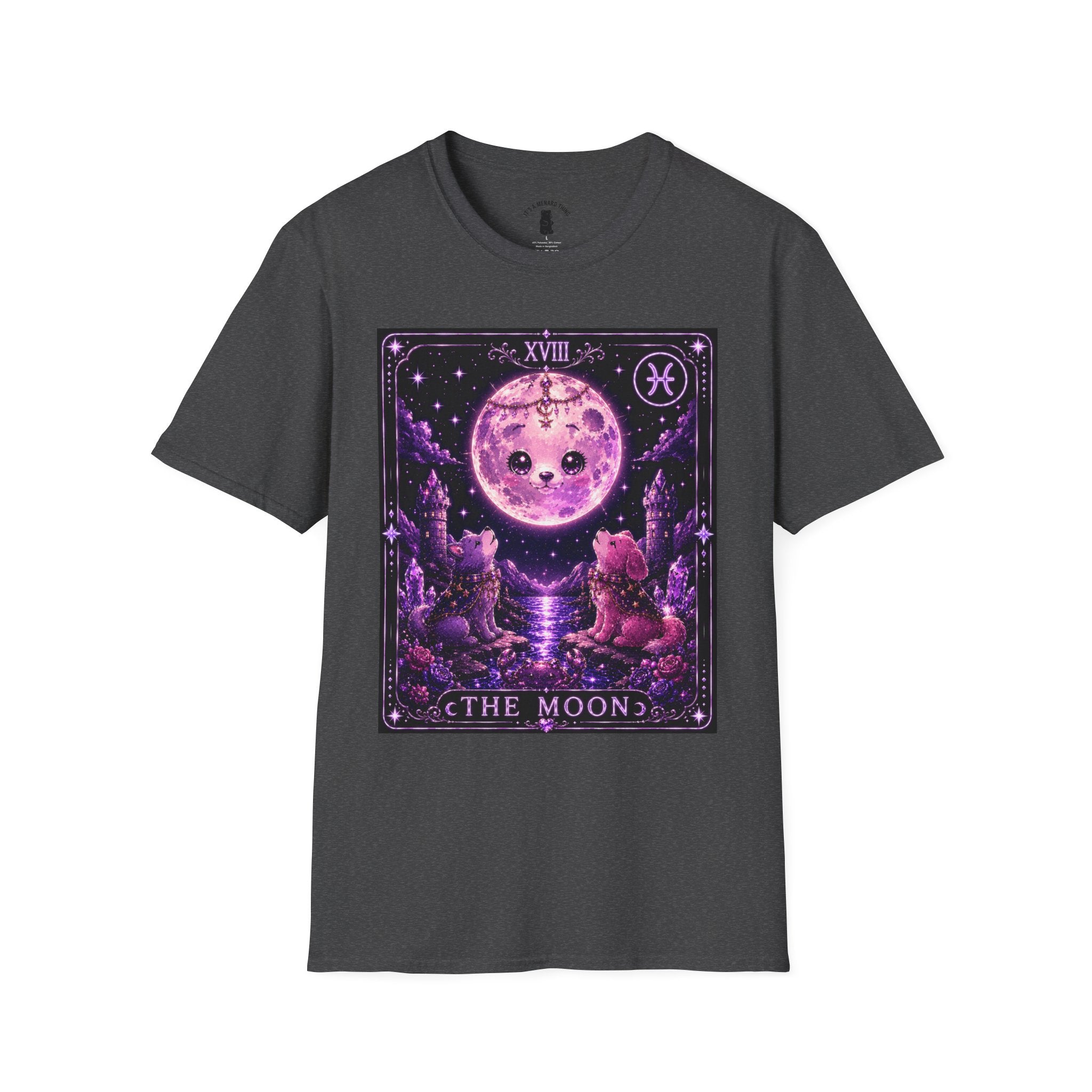The Moon Tarot Astrological Style Oozy Bear Gummy Friend- Graphic Shirt