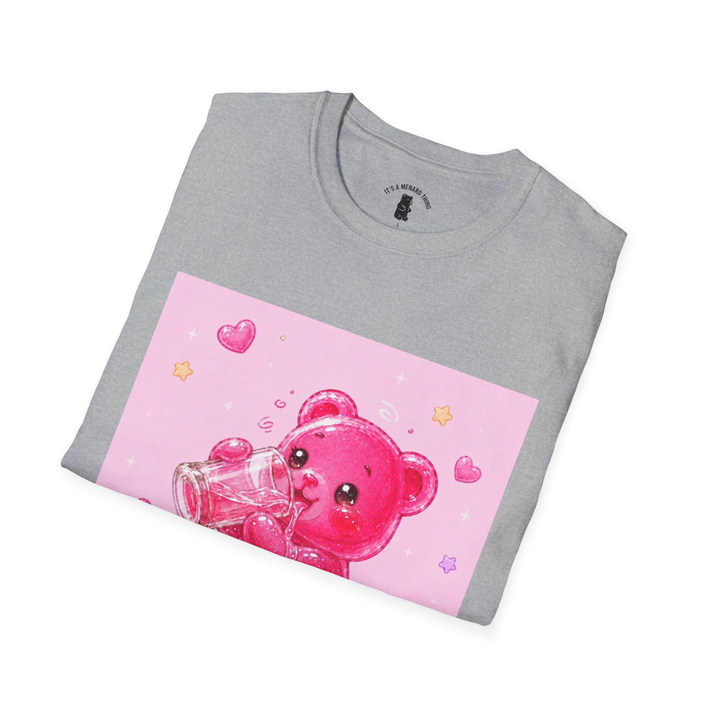 Sugar Shock Shot, Boozy Gooey Gummy Bear- Kawaii Graphic T-Shirt
