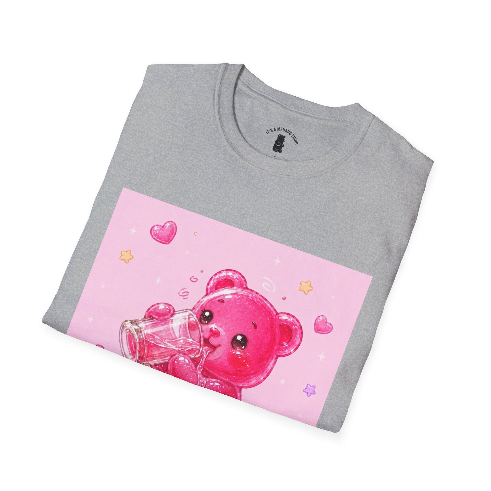 Sugar Shock Shot, Boozy Gooey Gummy Bear- Kawaii Graphic T-Shirt