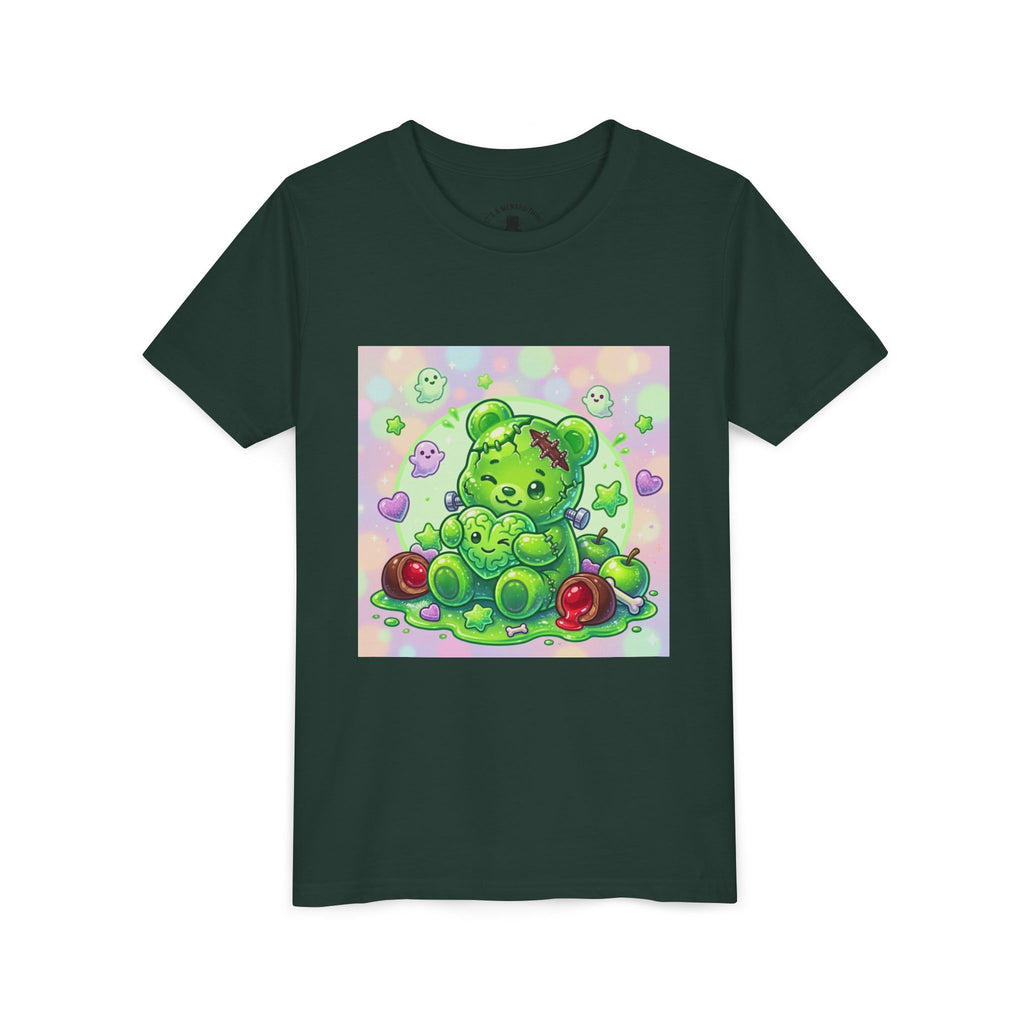 Franken-Gummy-Stein Gooey Bear-Youth Short Sleeve Shirt