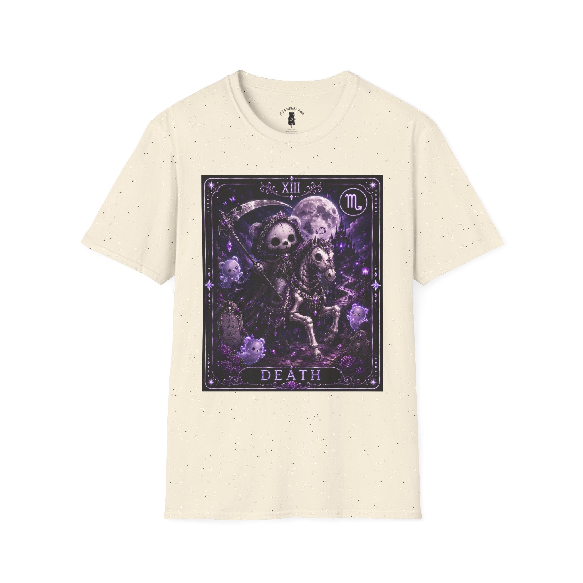 Death Tarot Gothic Skeleton Oozy Bear Special Addition- Graphic Shirt