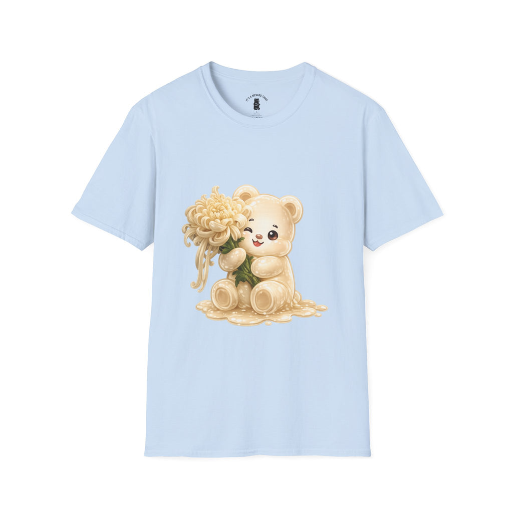 Chrysanthemum Special, Cream Oozy Bear Friend Special Flower Additon- Graphic Shirt