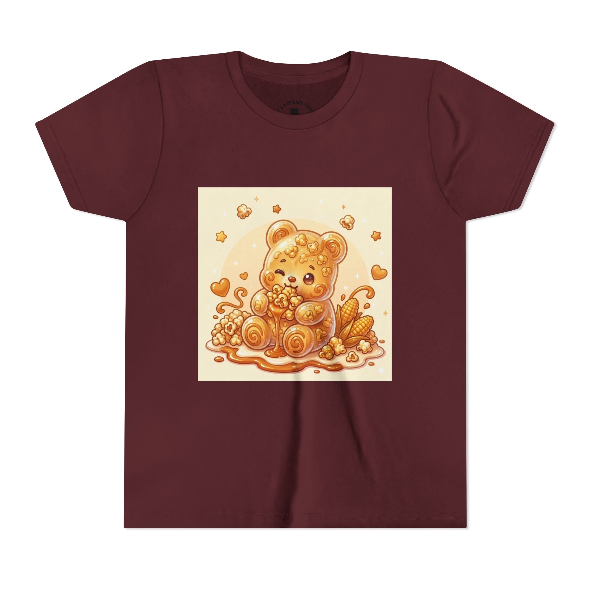 Caramel Corn Gooey Gummy Bear Graphic Youth Shirt