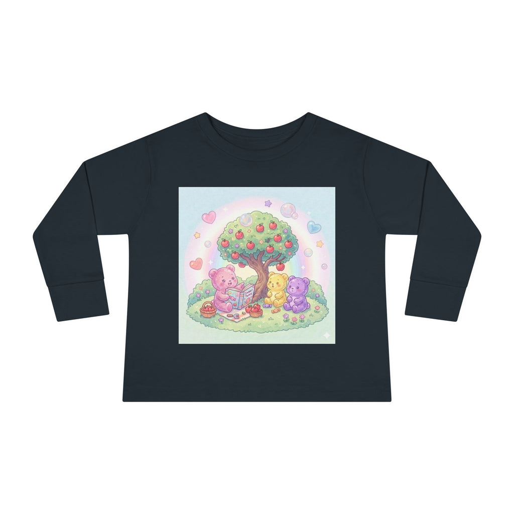 Reading Stories Under the Apple Tree, Oozy Bear Friends- Graphic Long Sleeve Shirt