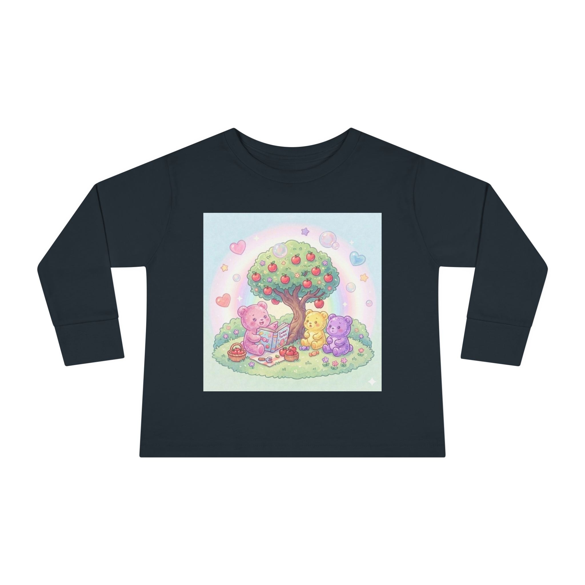 Reading Stories Under the Apple Tree, Oozy Bear Friends- Graphic Long Sleeve Shirt
