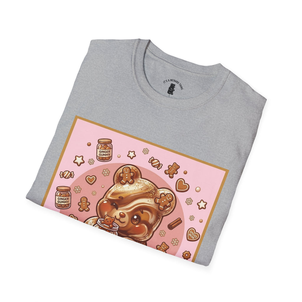Kawaii Gingerbread Gooey Gummy Bear- Graphic T-Shirt