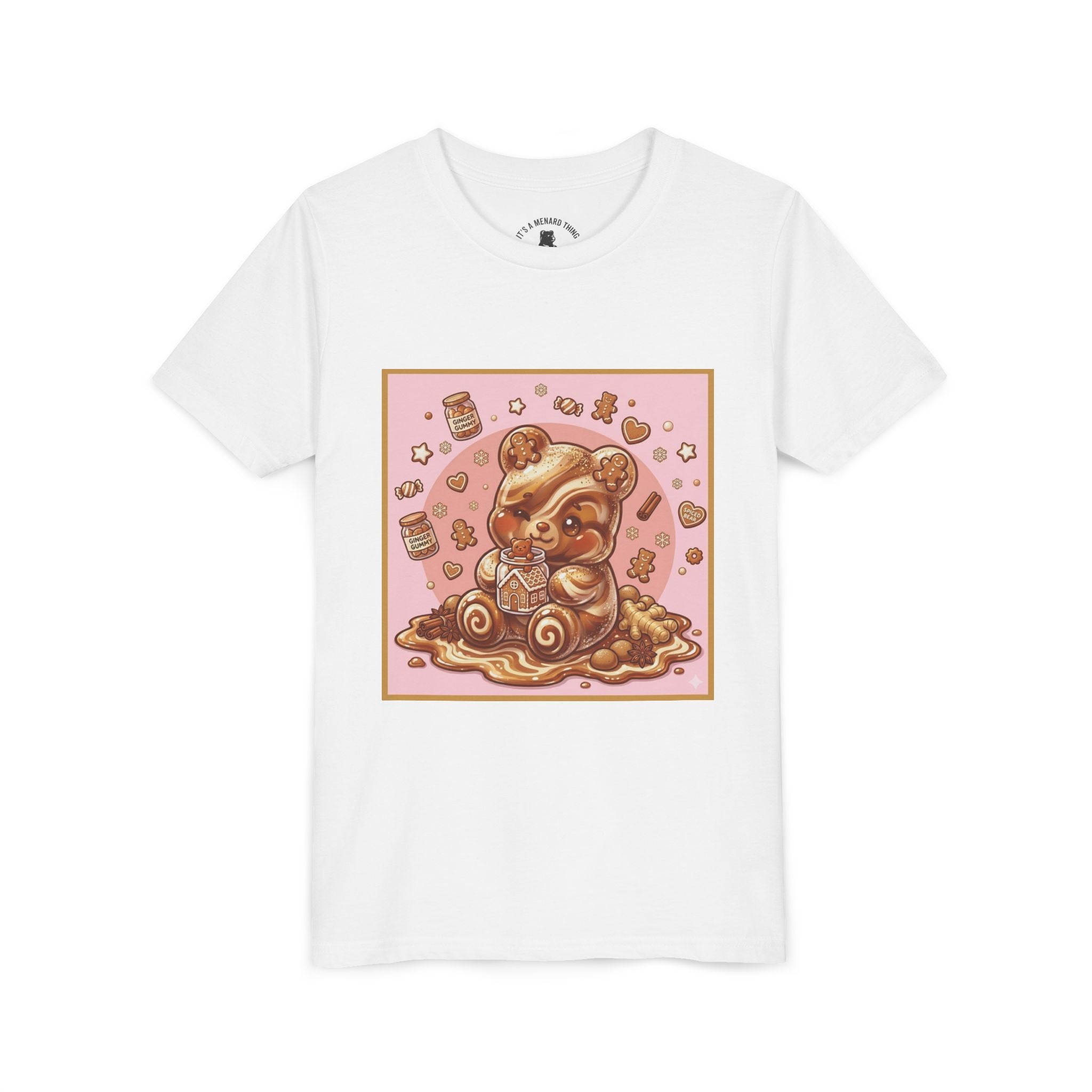 Gooey Gummy Bear Ginger Bread Graphic Youth T-Shirt