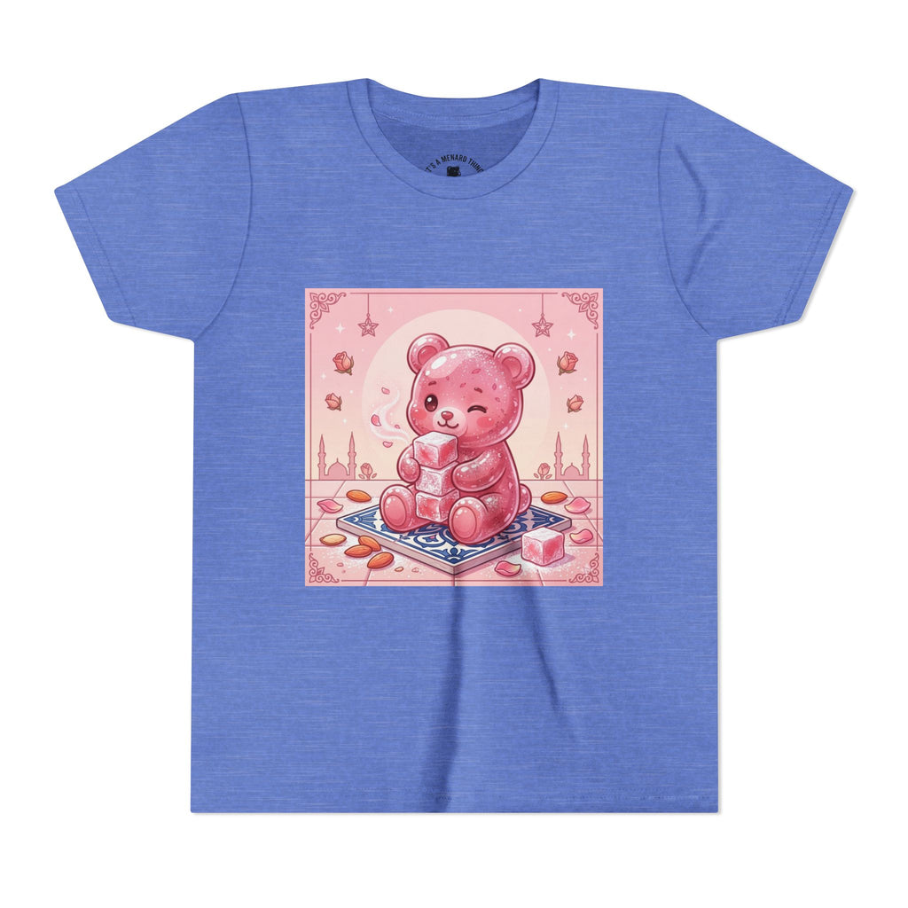 Turkish Delight Rose Water Gooey Gummy Bear- Illustration Youth T-Shirt