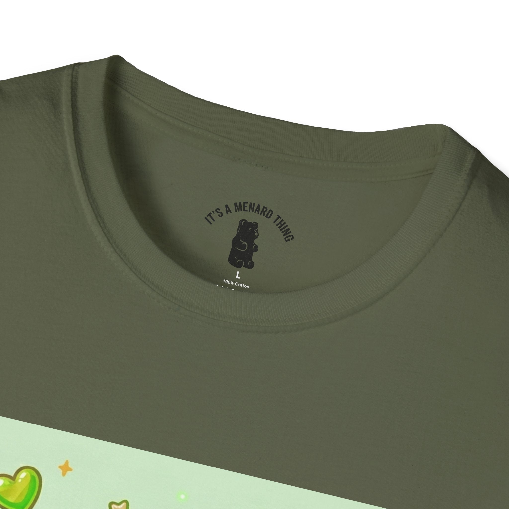 Kiwi Green Gooey Gummy Bear T-Shirt — Cute Graphic Tee