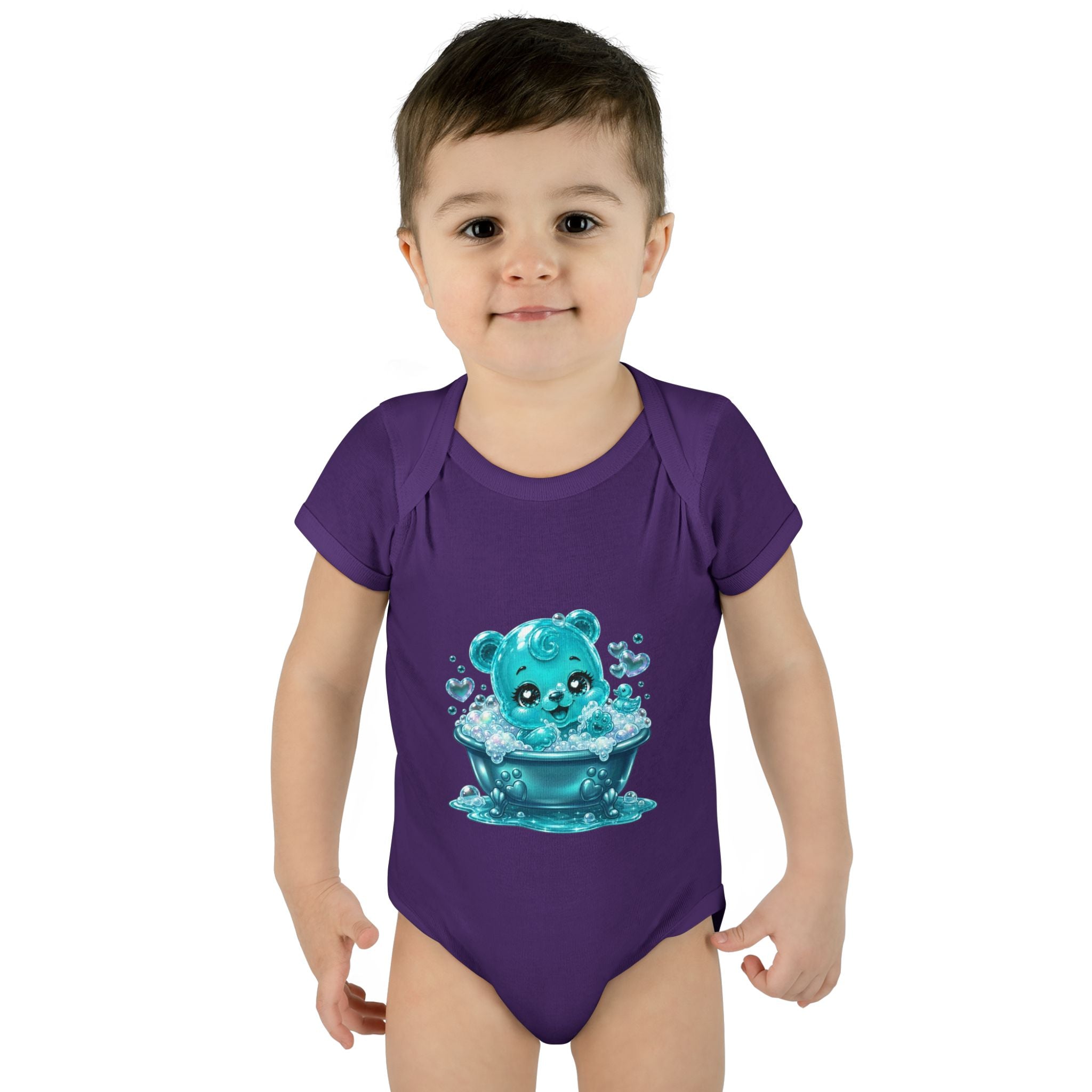 Adorable Bubble Bath Oozy Baby Gummy Bear Cutie Addition- Graphic Onesie
