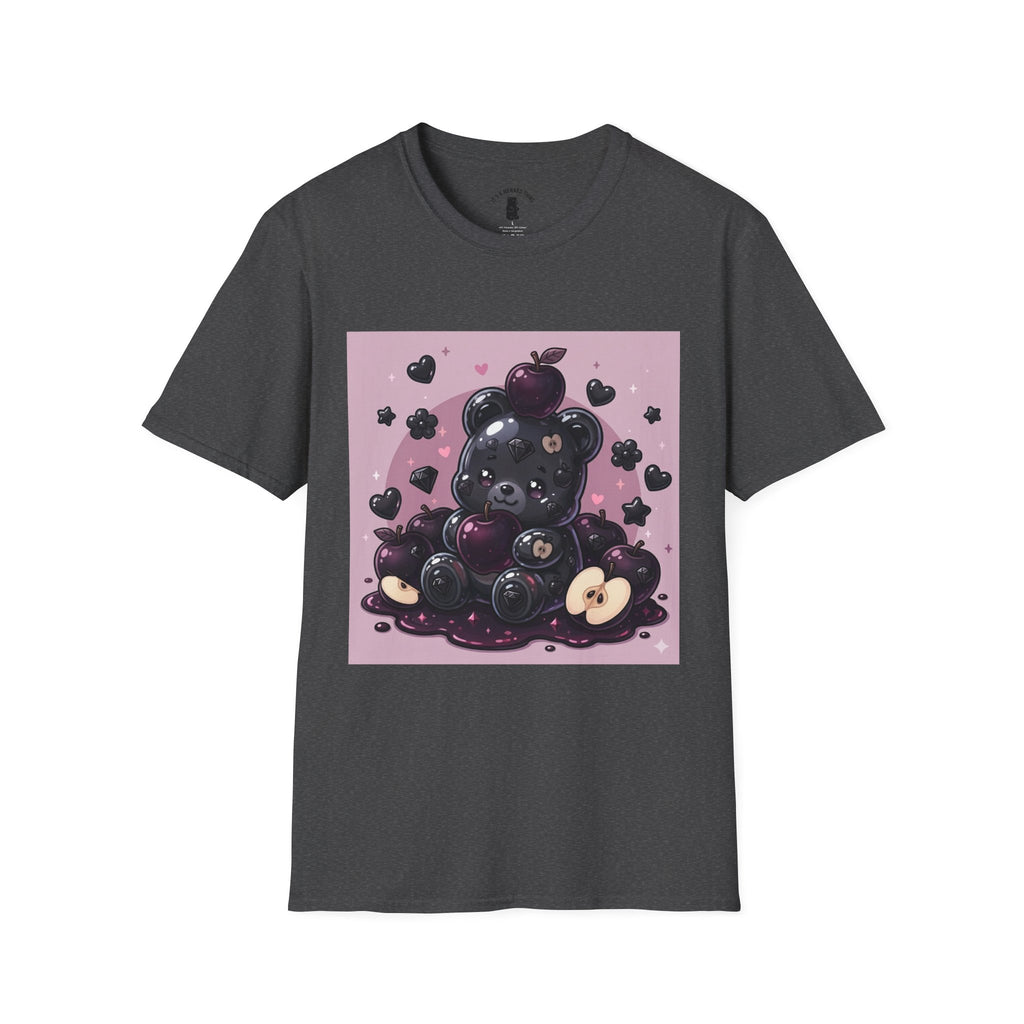 Black Diamond Special Exotic Apple Oozy Bear Friend — Cute Fruit Bear Graphic Tee