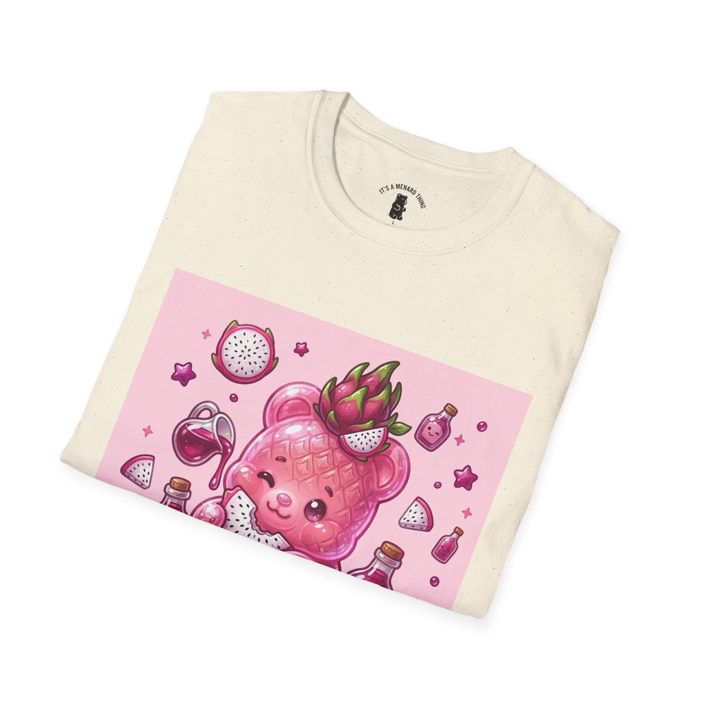 Exotic Pink Dragon Fruit Gooey Gummy Bear  — Adorable Graphic T-Shirt