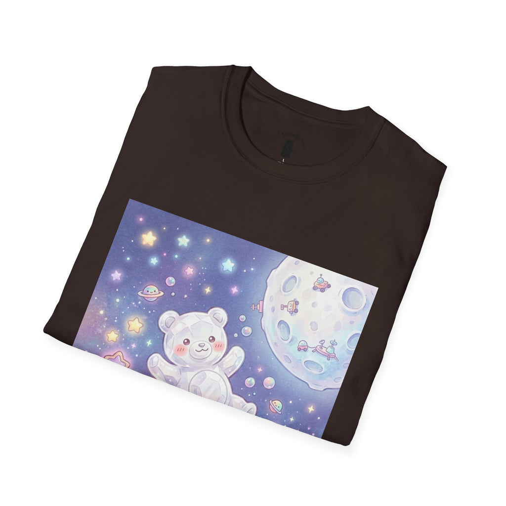Float Me To The Moon, Crytal White Gooey Gummy Bear — Pastel Graphic T-Shirt