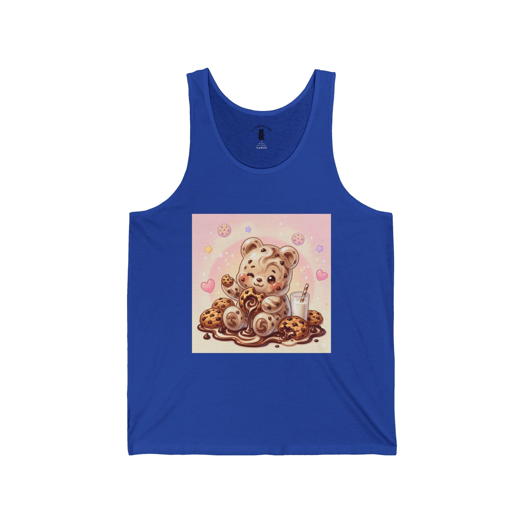 Special Milk & Cookies, Fudge Gooey Gummy Bear — Kawaii Graphic Tank Top