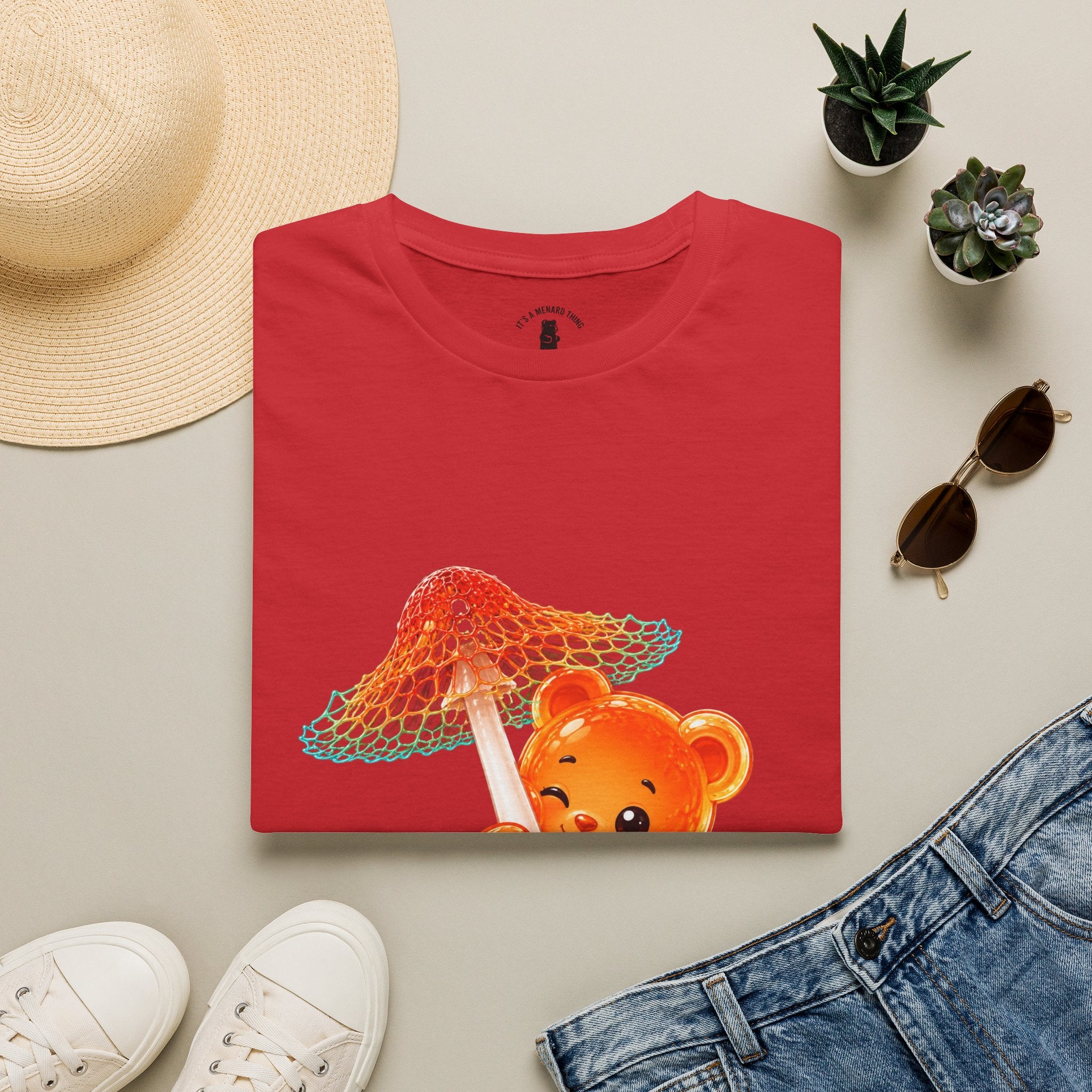 Rare Orange and Green Mushroom, Oozy Bear Gummy Friend Special- Graphic Shirt