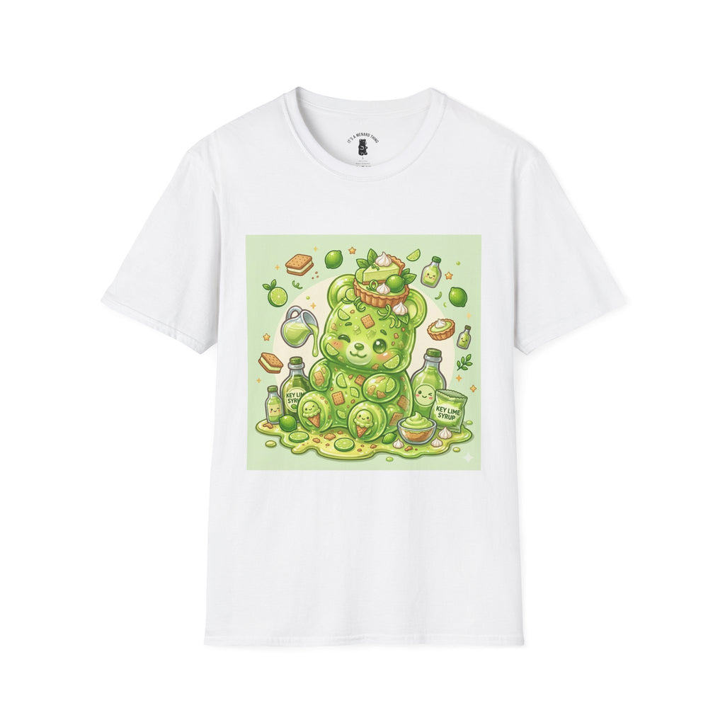 Keylime cream Pie, Exotic Gooey Gummy Bear — Kawaii Illustration T-Shirt