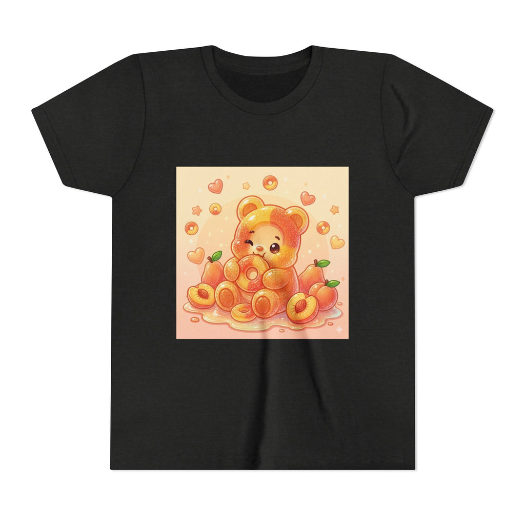 Peach Ring Gooey Gummy Bear Kids Short Sleeve Shirt