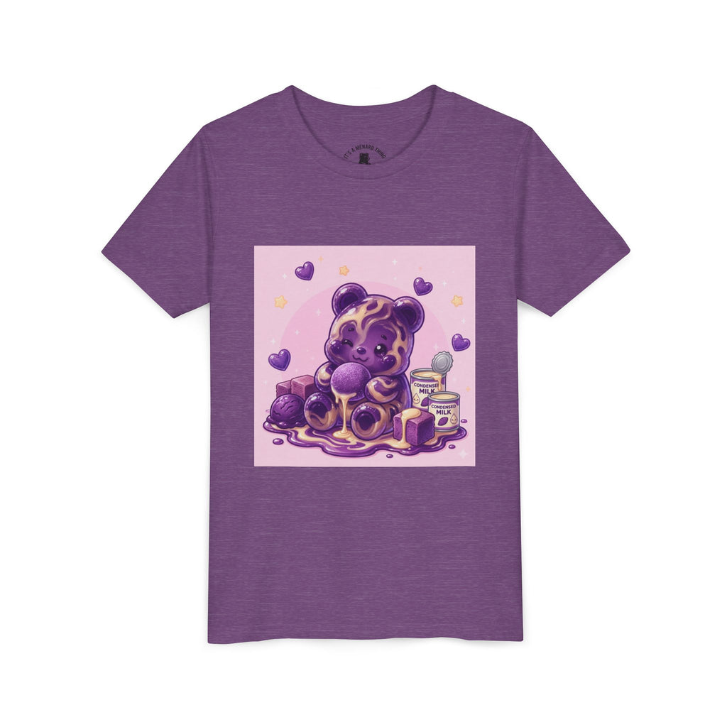 Ube & Condensed Milk Snack roll Gooey Gummy Bear Graphic Youth T-Shirt