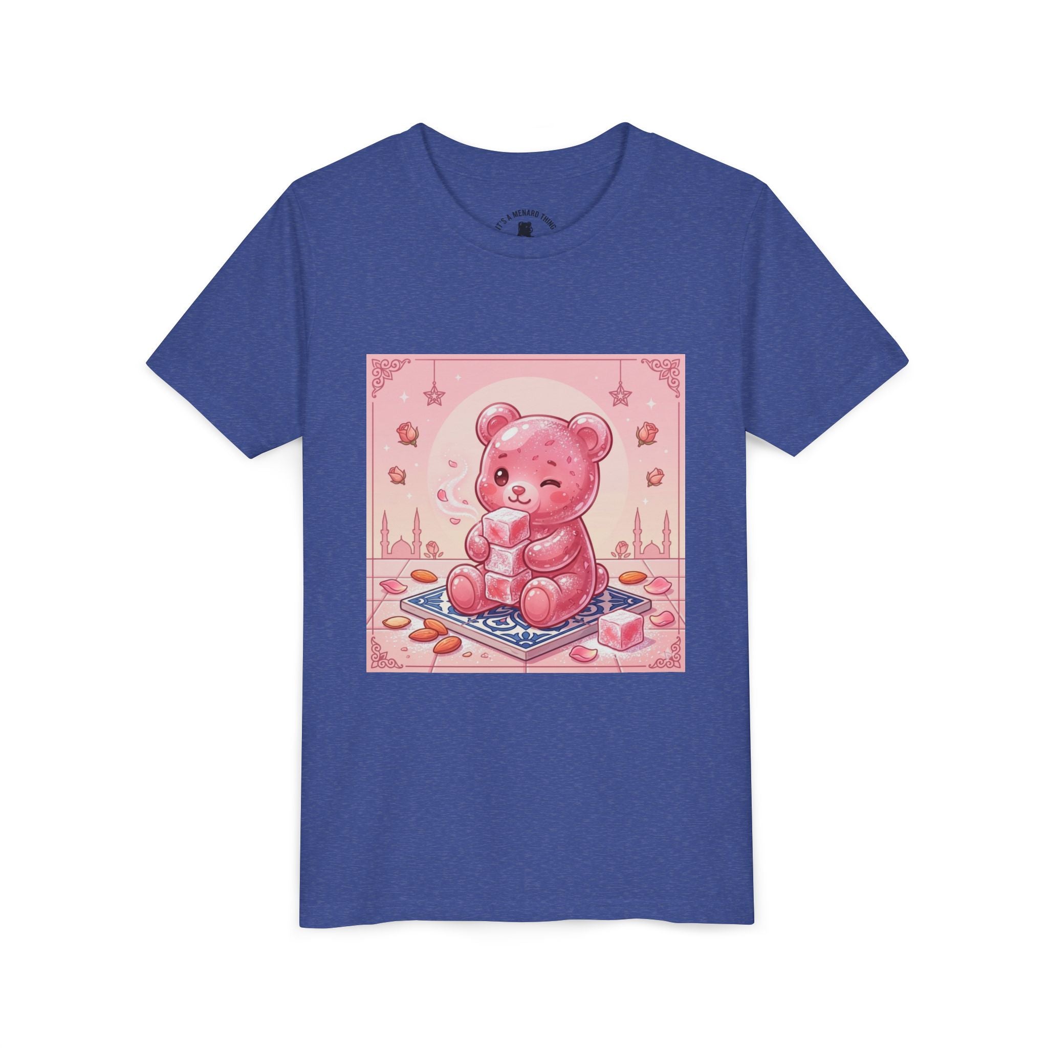 Turkish Delight Rose Water Gooey Gummy Bear- Illustration Youth T-Shirt
