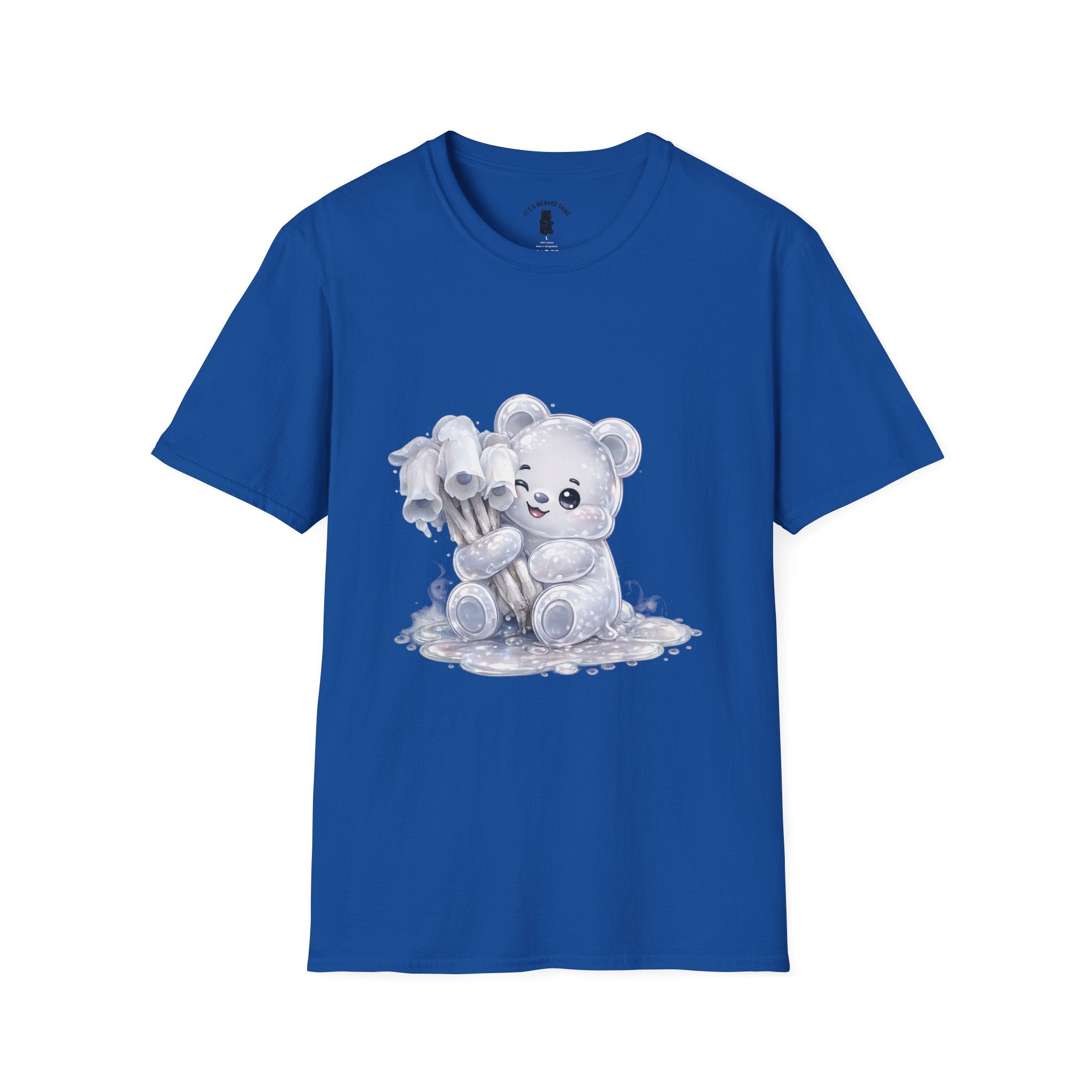 Special Ghost Pipe Mushroom Cluster, White Oozy Bear Gummy Friend- Graphic Shirt