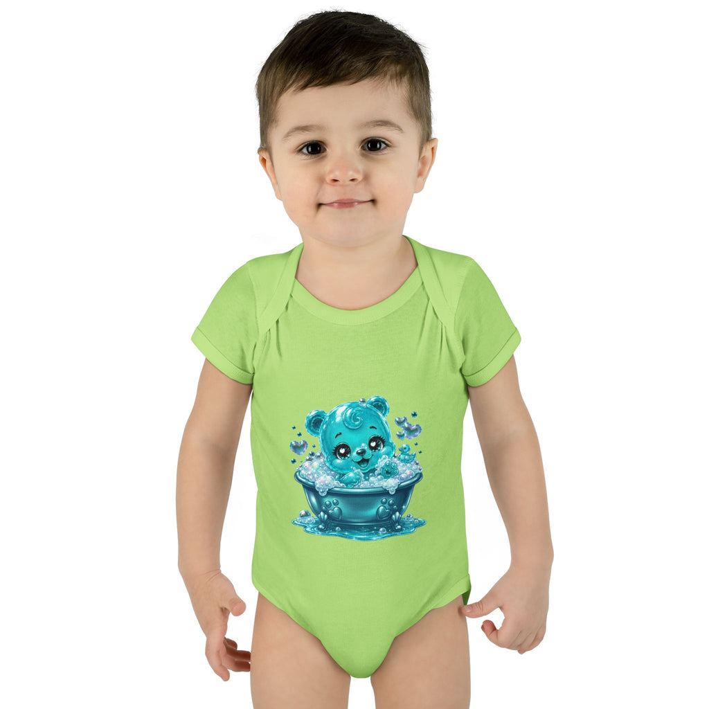 Adorable Bubble Bath Oozy Baby Gummy Bear Cutie Addition- Graphic Onesie