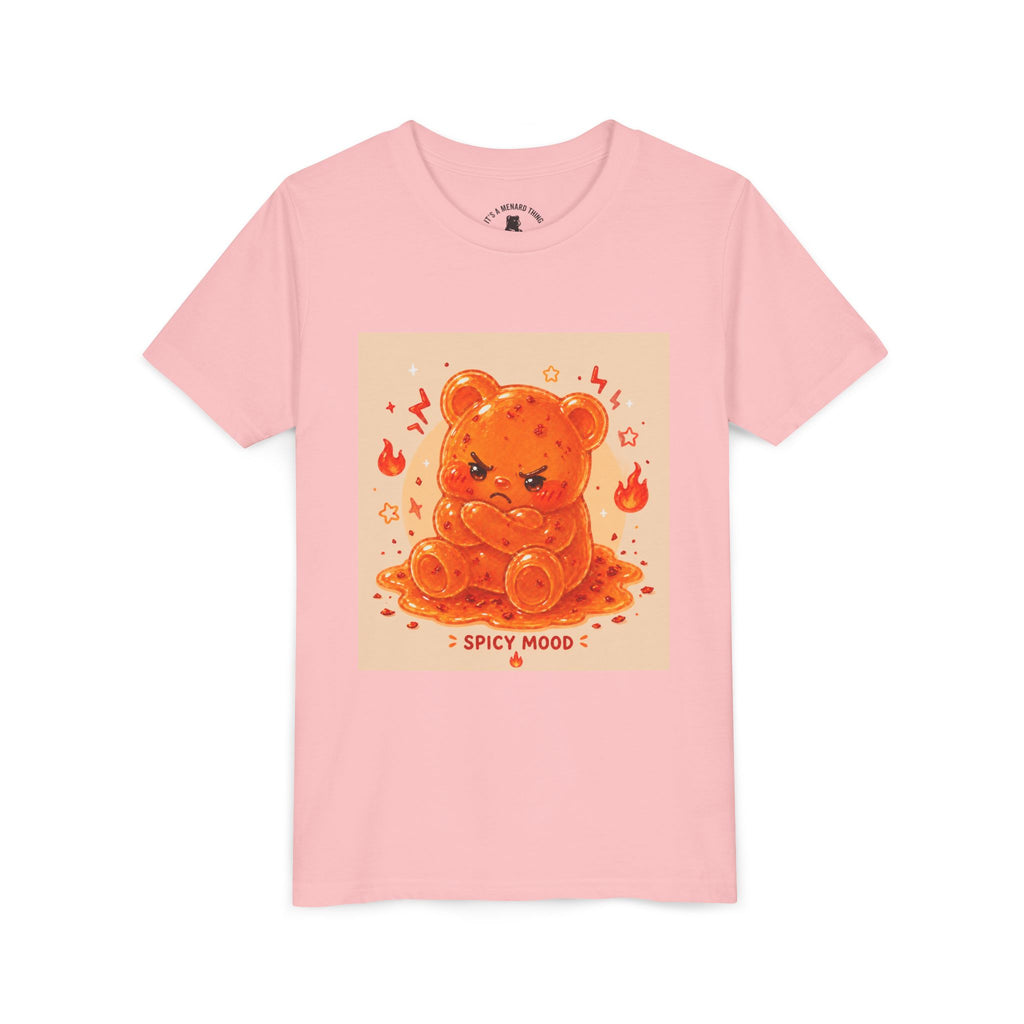 Spicy Mood Tangy Orange Gooey Gummy Bear - Angry Kawaii Bear Graphic