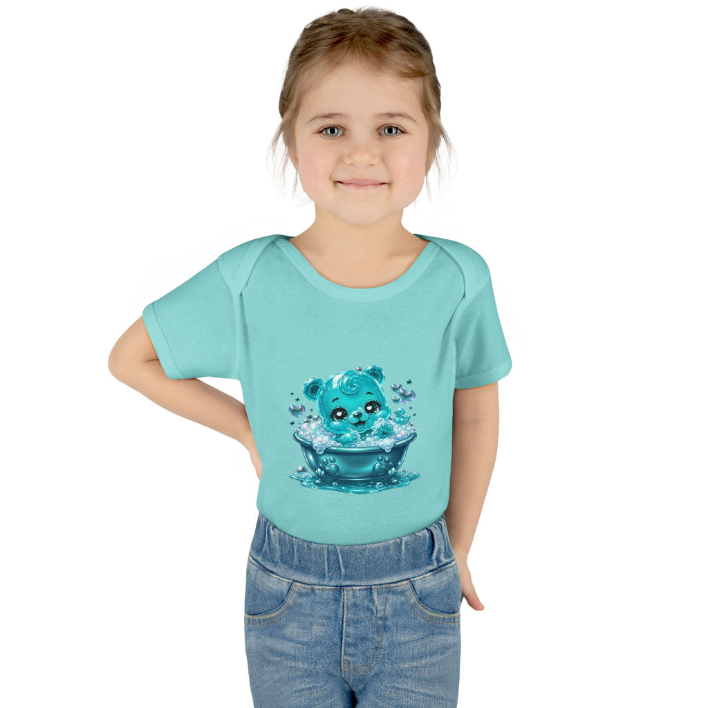 Adorable Bubble Bath Oozy Baby Gummy Bear Cutie Addition- Graphic Onesie