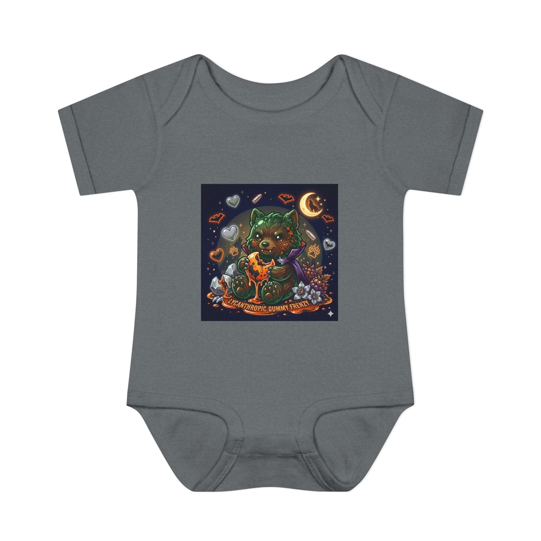 Baby Bodysuit — Cute Halloween Werewolf Gooey Bear