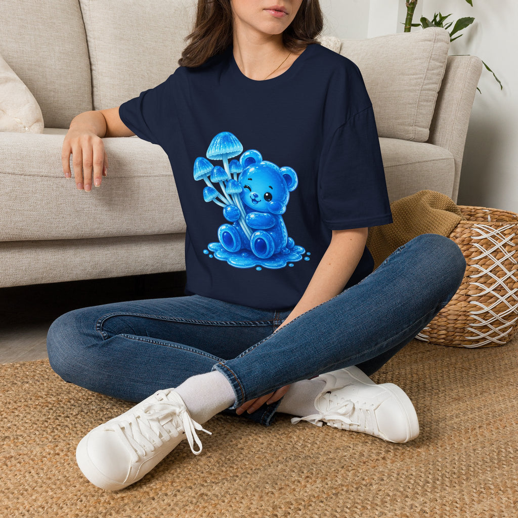 Small Cluster of Blue Mini pipe Mushrooms, Oozy Bear Special- Graphic Shirt