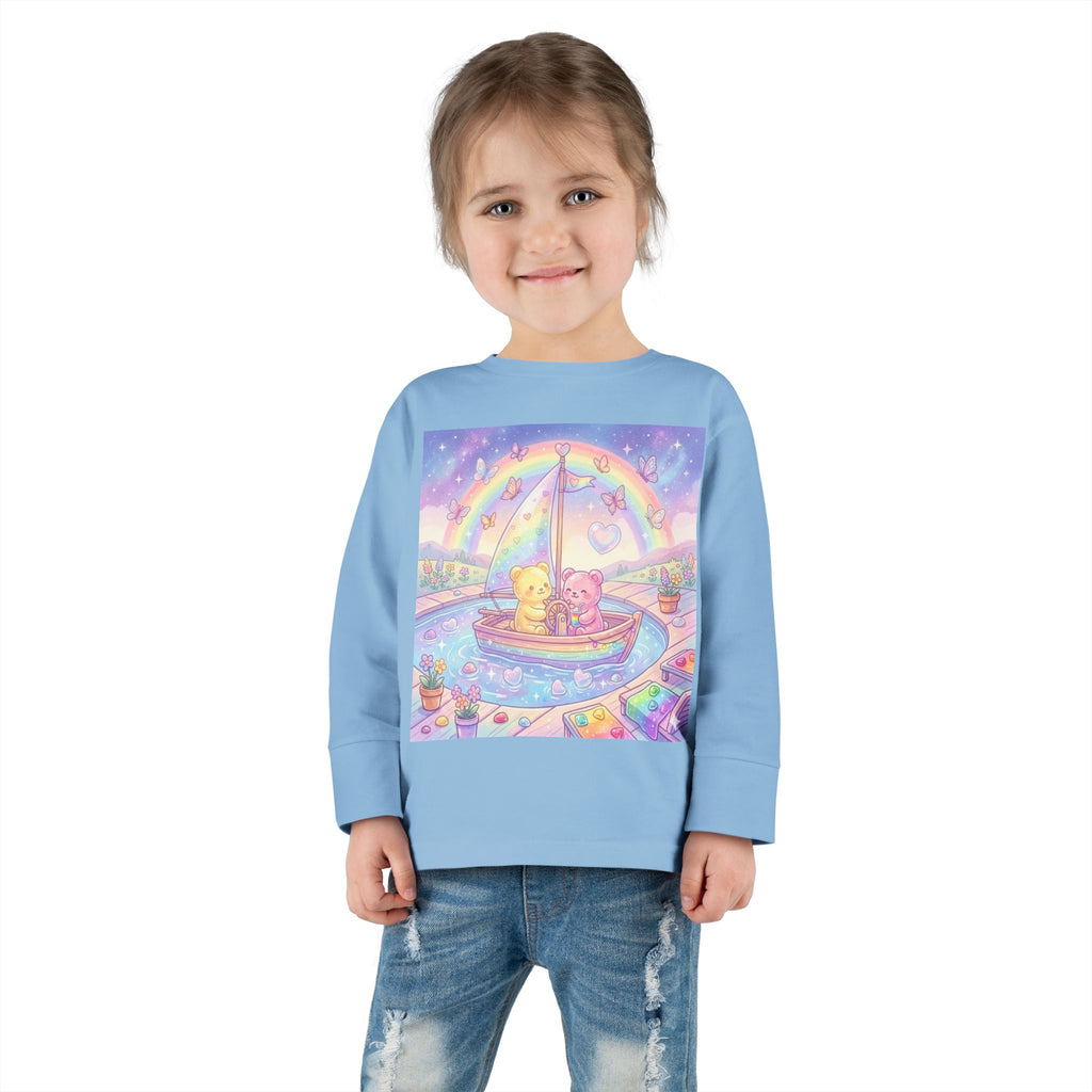 Sail Boating Time, Oozy Bear Dou Friends- Graphic Long Sleeve Shirt
