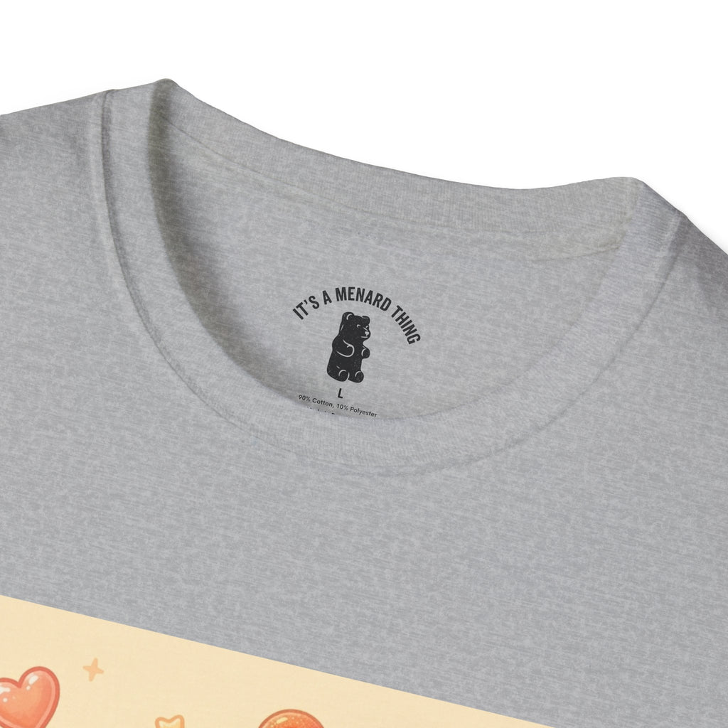 Peach Ring Gooey Gummy Bear- Cute Graphic T-Shirt